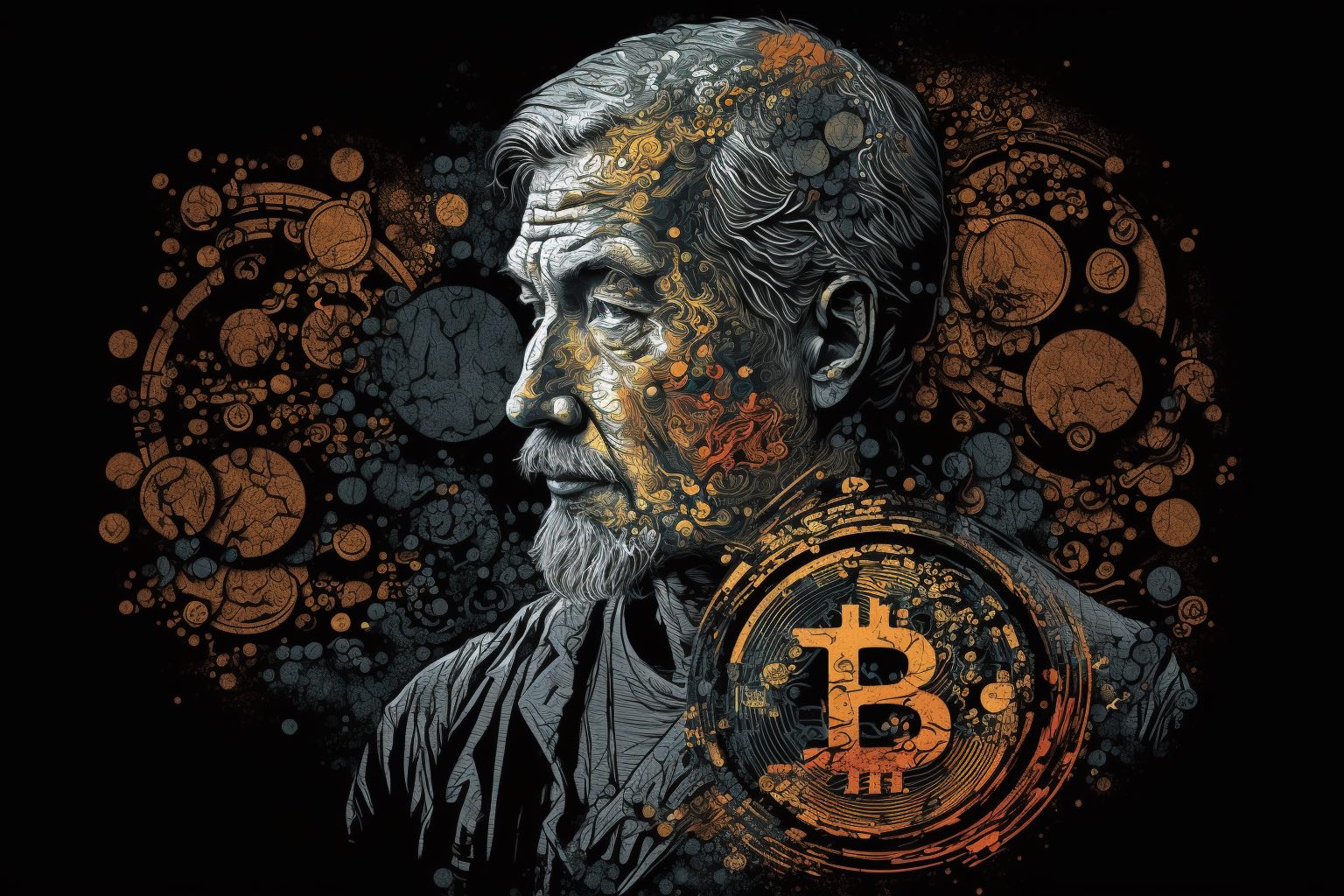 Satoshi Nakamoto as imagined by Midjourney