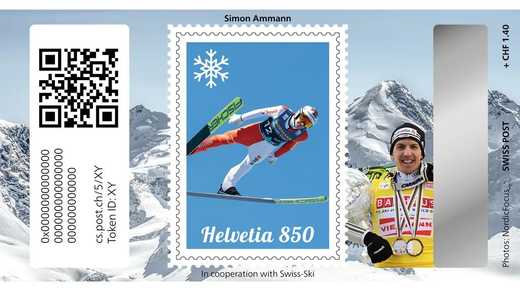 Swiss Crypto Stamp 5.0 Simon Ammann